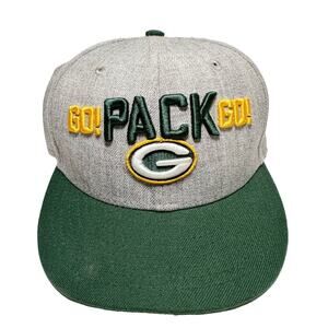 New Era 59Fifty Fitted Hat 6 3/4 NFL Green Bay Packers Go-Pack-Go Headwear Gray